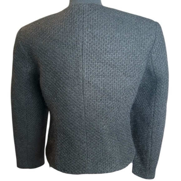 ANINE BING Anitta Black Boucle Tweed Jacket with Gold Buttons - Picture 3 of 7